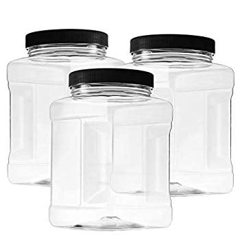 300ml Clear Plastic Food Storage Jar screw Lid Container Box with Spoon BPA Free 